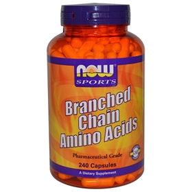 NOW Branch-Chain Amino Acids, 800mg, 240 Capsules