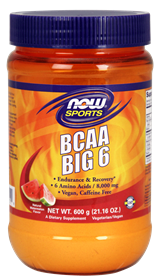 Now - BCAA Big 6, Watermelon Flavor - 600 Grams