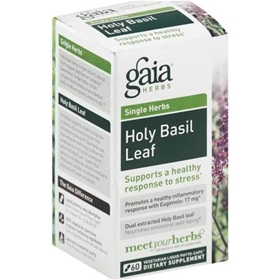 Gaia Herbs Holy Basil, 60 Liquid Phyto-Caps