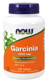 NOW Garcinia, 1,000 mg, 120 Tabs