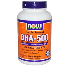 NOW DHA-500, 180 Softgels