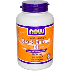 NOW Black Currant Oil, 1000 mg, 100 Softgels