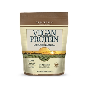 Dr. Mercola  Vegan Protein Cinnamon  1 lb. 5 oz.  