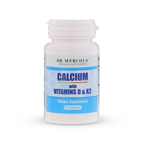 Dr. Mercola  Calcium with Vitamins D3 &amp; K2  60 Caps