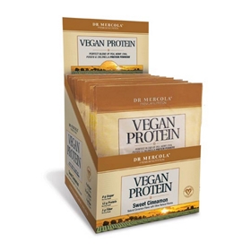 Dr. Mercola  Vegan Protein Single Serve Cinnamon  14 Servings 