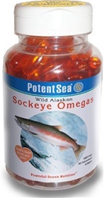 PotentSea Sockeye Omegas Salmon Fish Oil, 90 Gels