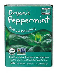 Now - Peppermint Tea, Organic Bold and Refreshing