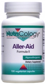Nutricology  Aller-Aid Formula II  100 Vegetarian Caps