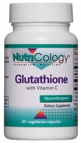 Nutricology  Glutathione with Vitamin C  60 Vegetarian Caps