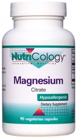 Nutricology  Magnesium Citrate  180 Vcaps