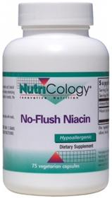 Nutricology  No-Flush Niacin  75 Veg Caps