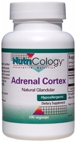 Nutricology  Adrenal Cortex Natural Glandular  100 Caps