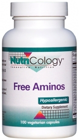 Nutricology  Free Aminos  100 Vegetarian Caps