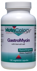Nutricology  GastroMycin with Bismuth Salts  150 Vegetarian Caps