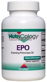 Nutricology  EPO Evening Primrose Oil  120 Softgels