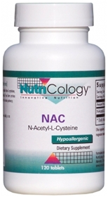 Nutricology  NAC N-Acetyl-L-Cysteine  120 Tabs