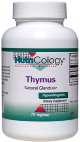 Nutricology  Thymus Natural Glandular  75 Caps