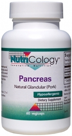 Nutricology  Pancreas Pork Natural Glandular  60 Caps