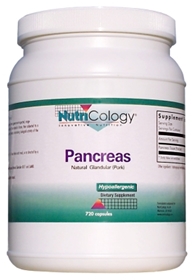 Nutricology  Pancreas Pork Natural Glandular  720 Caps