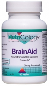 Nutricology  BrainAid Neurotransmitter Support Formula*  60 Tabs