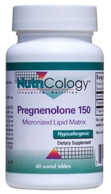 Nutricology  Pregnenolone 150 mg Sustained Release  60 Tabs