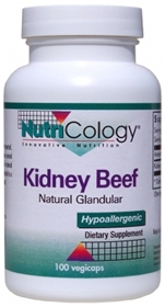 Nutricology  Kidney Beef Natural Glandular  100 Capsules