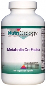 Nutricology  Metabolic Co-Factor  180 VCaps