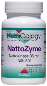 Nutricology  NattoZyme 36mg  90 Sgels