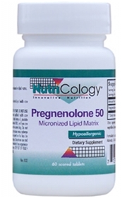 Nutricology  Pregnenolone 50 mg  60 Tabs