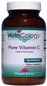 Nutricology  Pure Vitamin C Cassava source Pwd  120 Grams 