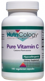 Nutricology  Pure Vitamin C Cassava source  100 Vegetarian Caps