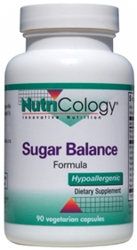 Nutricology  Sugar Balance Formula  90 Vegetarian Capsules