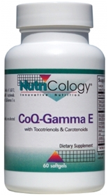 Nutricology  CoQ-Gamma E with Tocotrienols &amp; Carotenoids  60 softgels