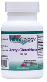 Nutricology  Acetyl-Glutathione 100 mg  60 Tablets