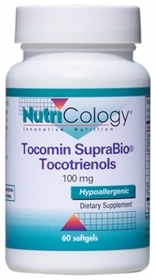 Nutricology  Tocomin SupraBio&#174; Tocotrienols 100 mg  120 sg