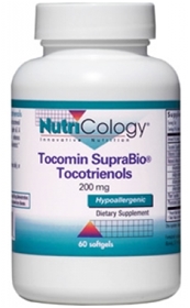 Nutricology  Tocomin SupraBio&#174; Tocotrienols 200 mg  120 sg