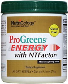 Nutricology  ProGreens&#174; Energy with NTFactor&#174;  9.5 oz