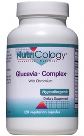 Nutricology  Glucevia™ Complex With Chromium  120 Vegetarian Capsules