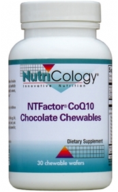 Nutricology  NTFactor&#174; CoQ10 Chocolate   30 Chewable Wafers