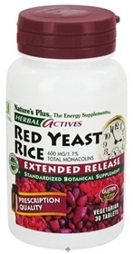 Nature&#39;s Plus - Red Yeast Rice 600 mg. - 30 Tablets
