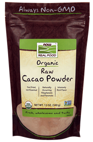 Now- Cacao Powder, Raw &amp; Organic -12 ounce