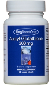 Allergy Research  Acetyl Glutathione 300mg  60 Tabs