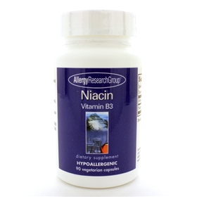 Allergy Research  Niacin Vitamin B3  90 Caps