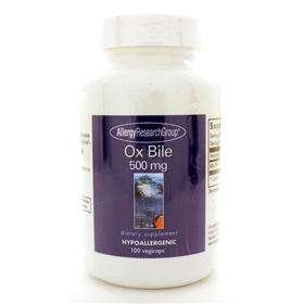 Allergy Research  Ox Bile 500mg  100 Caps