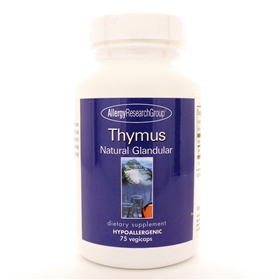 Allergy Research  Thymus Natural Glandular  75 Caps