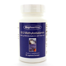 Allergy Research  B12 Methylcobalamin 3,000mcg  50 Lozenges