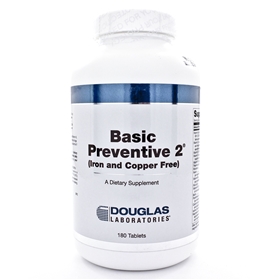 Douglas Labs  Basic Preventive 2 (copper and iron free)  180 Tabs