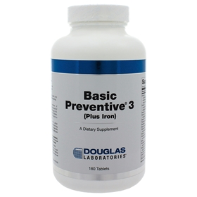 Douglas Labs  Basic Preventive 3 with Iron  180 Tabs