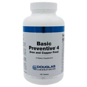Douglas Labs  Basic Preventive 4 (Iron and Copper Free)  180 Tabs