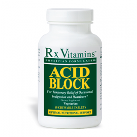 Rx Vitamins  Acid Block  60  Chewable Tabs